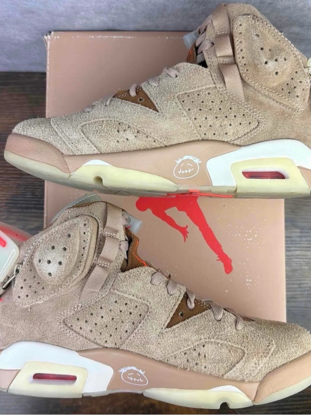 Jordan 6 Retro Travis Scott British Khaki Size 7 DH0690-200 Men’s Shoes OG Rare